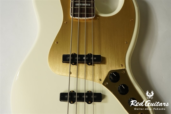 40th Anniversary Jazz Bass Gold Edition - Olympic White